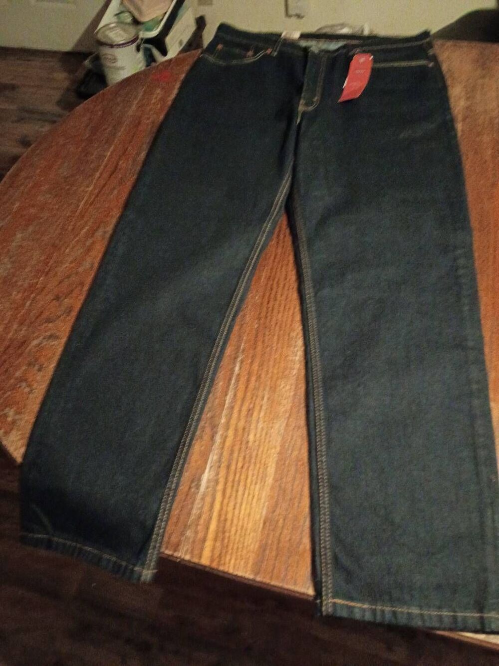 New 40x34 Levis 550 Stretch Denim Blue Jeans Casual Pants Pockets Belt Loops